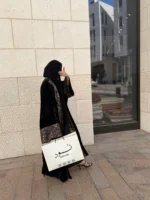 ⁦عبايه ليل -كود L 03⁩ - الصورة ⁦6⁩